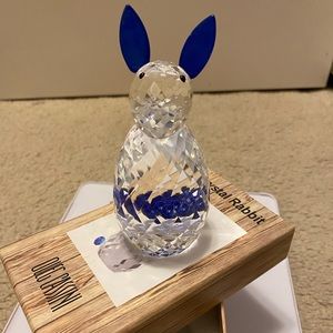 Oleg Cassini Crystal Rabbit with Lavender Ears & Tail
